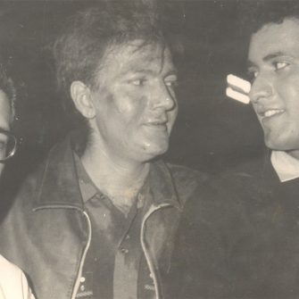 N.N. SIppy on the set of Woh Kaun Thi with Manoj Kumar and Prem Chopra